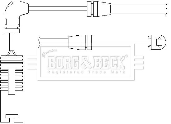 BORG & BECK Indikators, Bremžu uzliku nodilums BWL3012